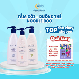 Sữa tắm Noodle Boo 2in1 Mỹ an toàn và lành tính cho bé từ sơ sinh, dầu gội, dưỡng thể