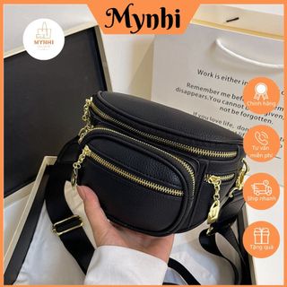 Túi bao tử túi đeo bụng da sần 2 ngăn phù hợp mọi lứa tuổi SMN519