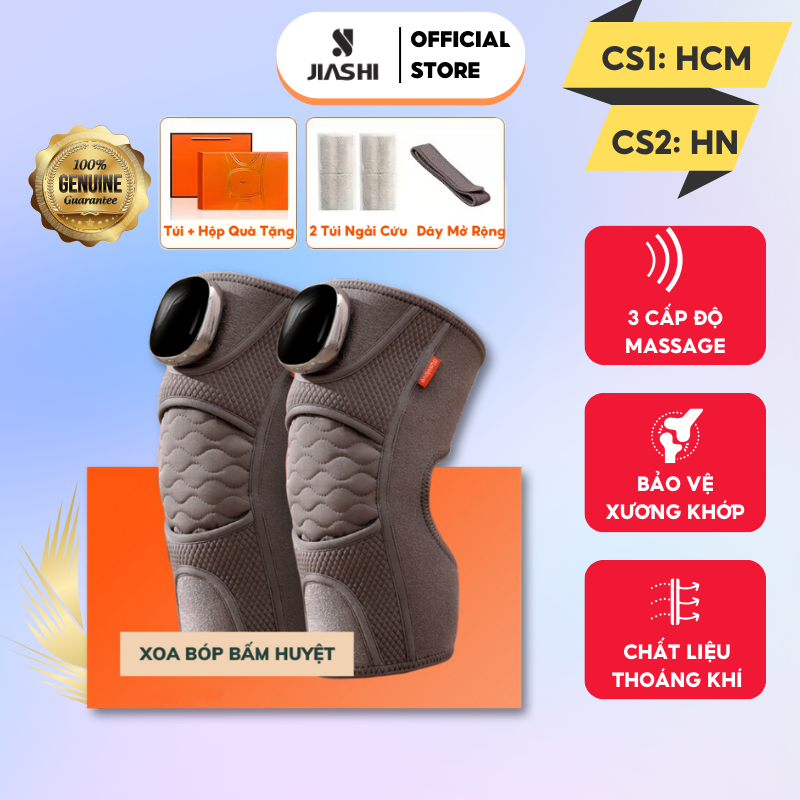 Máy Massage Đầu Gối Jiashi Đai Đeo Mát Xa Ngải Cứu Làm Nóng Trong 3S Giảm Đau Nhức Gối, Bả Vai, Cánh Tay Mdg01
