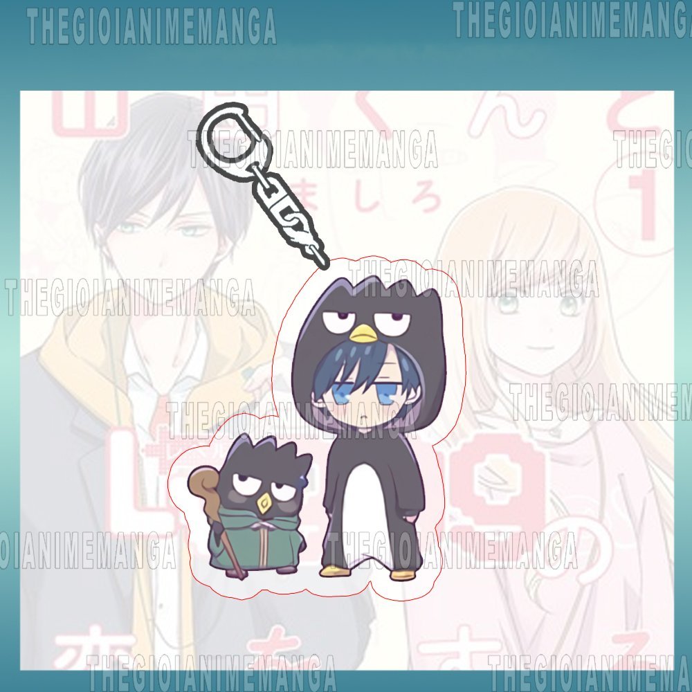 Móc khóa in hình My Love Story With Yamada-kun At Lv999 ver SANRIO anime chibi mica trong acrylic dễ thương