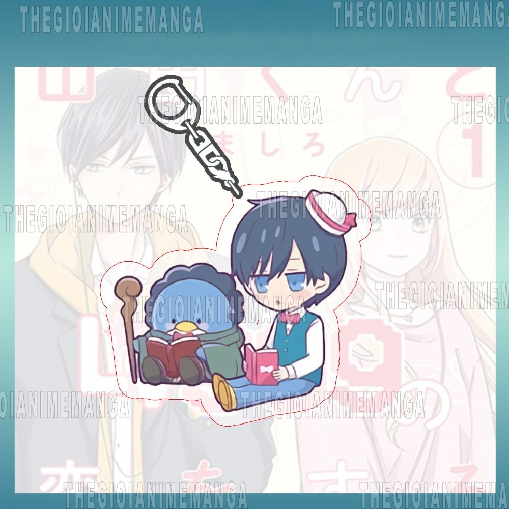 Móc khóa in hình My Love Story With Yamada-kun At Lv999 ver SANRIO anime chibi mica trong acrylic dễ thương