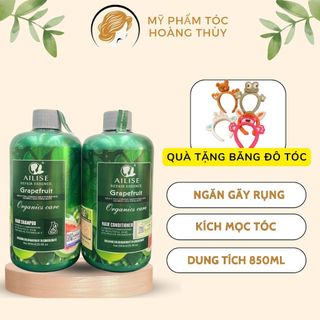 Cặp Dầu Gội Bưởi Ailise 850g Chống Rụng Tóc Kích Mọc Tóc Giúp Mái Tóc Suôn Mượt Sạch Gàu Dành Cho Mọi Da Đầu
