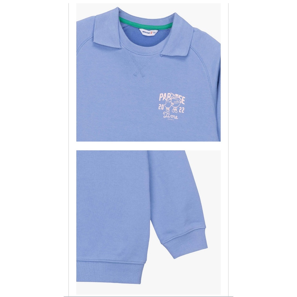 Áo nỉ cổ Polo Ne.pa bé trai