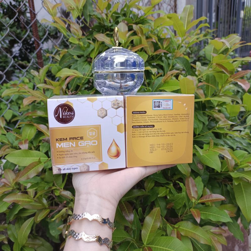 Face Men gạo dưỡng trắng da nicos chính hãng