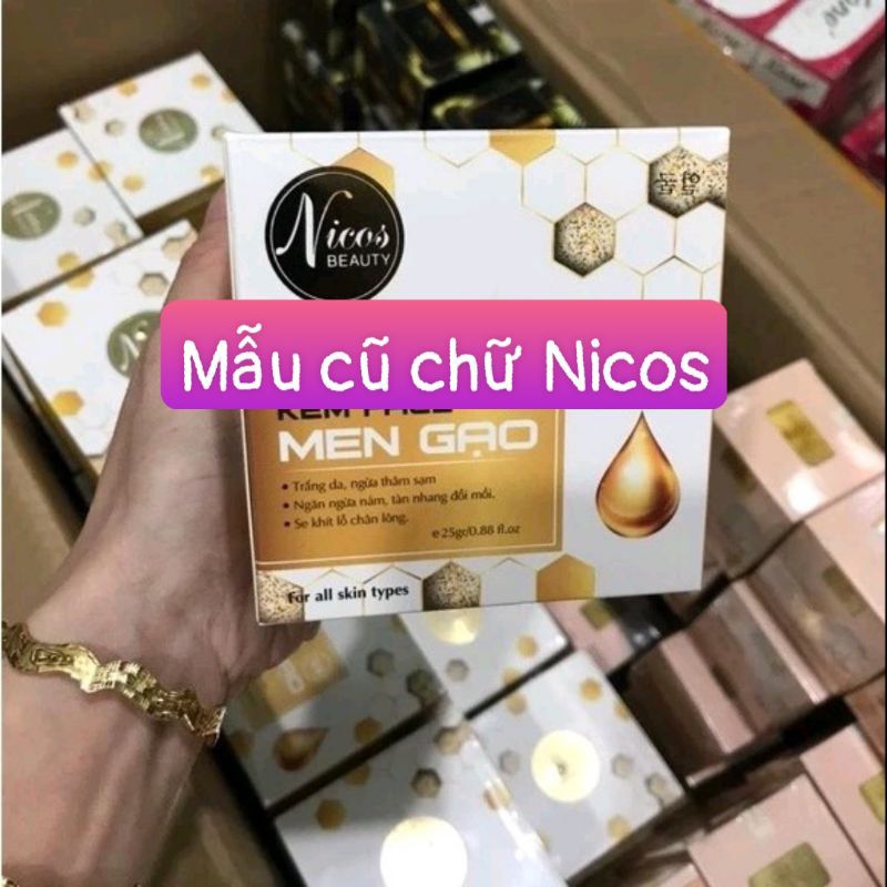 Face Men gạo dưỡng trắng da nicos chính hãng