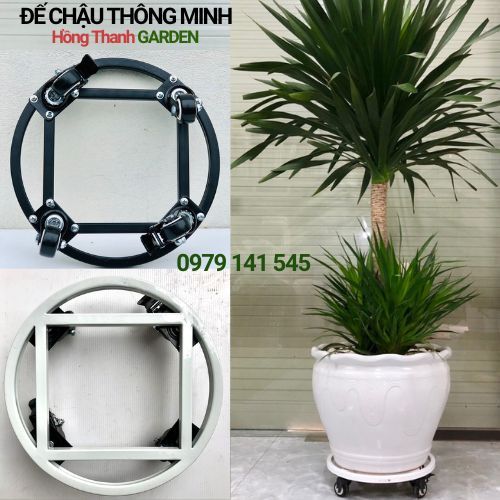 Đế chậu thông minh (nhiều cỡ) kệ để chậu Siêu Chắc Khỏe Chịu Lực Đến 400kg Đế Lót Chậu Cây Có Bánh Xe