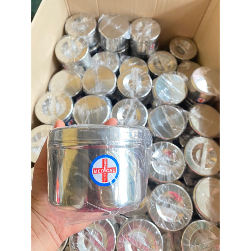 Hủ inox đựng bông giòn nhiều size