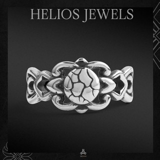 Nhẫn thời trang nam nữ Helios Black Heart Ring
