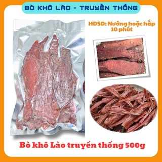 Thịt trâu khô lào truyền thống gói 500g cempa tt500