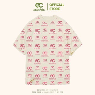 Áo Phông ECOCHIC PRINT LOGO Tee Local Brand Chính Hãng Unisex Form Rộng Oversize Premium Cotton 100% D863