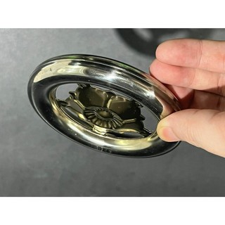 Vòng mẹc mai vàng trang trí phi 100 - phi 120 (Vòng inox trang trí cổng, ban công, hàng rào)