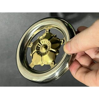 Vòng mẹc mai vàng trang trí phi 100 - phi 120 (Vòng inox trang trí cổng, ban công, hàng rào)
