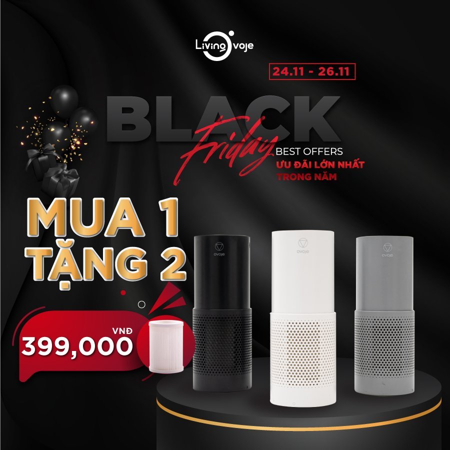 Máy lọc không khí mini - Máy lọc không khí xe hơi OVOJE - HÀN QUỐC, Air purifier