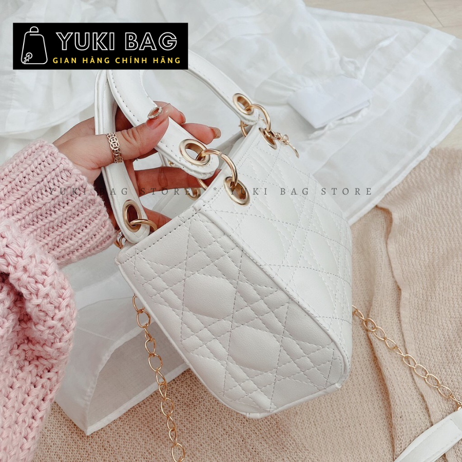 Túi xách nữ đeo chéo, đeo vai Yuki, dùng đi chơi, đi làm, chất đẹp, thời trang size 18cm YB382