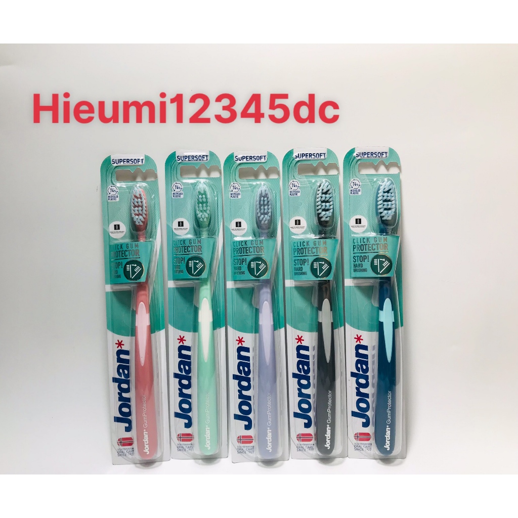 Bàn chải JORDAN CLICK GUM PROTECTOR cho răng niềng với sợi lông siêu mềm nhỏ 0.01mm( Bàn chải có thể gập đầu)