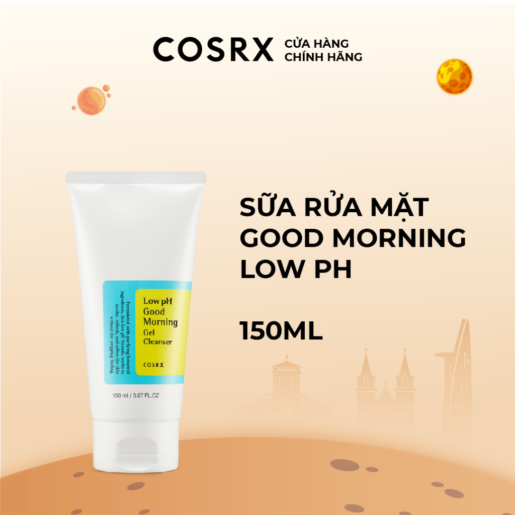 Sữa rửa mặt COSRX Good Morning Low pH Cleanser 150ml chiết xuất tràm trà độ pH thấp