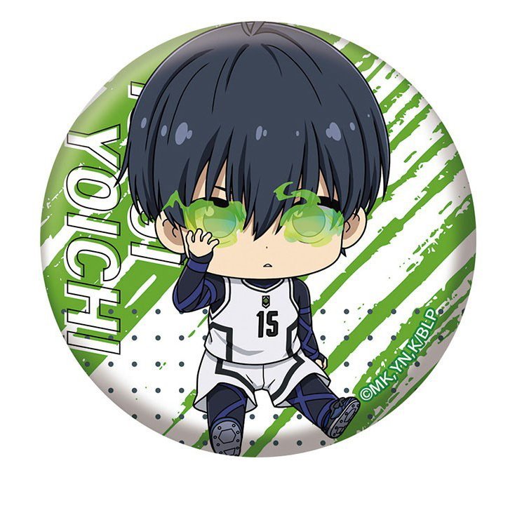 Huy hiệu BLUE LOCK ver NGỒI DỄ THƯƠNG in hình manga anime chibi quà tặng xinh xắn độc đáo ghim cài áo cặp sách