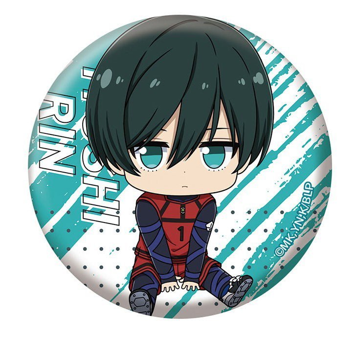 Huy hiệu BLUE LOCK ver NGỒI DỄ THƯƠNG in hình manga anime chibi quà tặng xinh xắn độc đáo ghim cài áo cặp sách