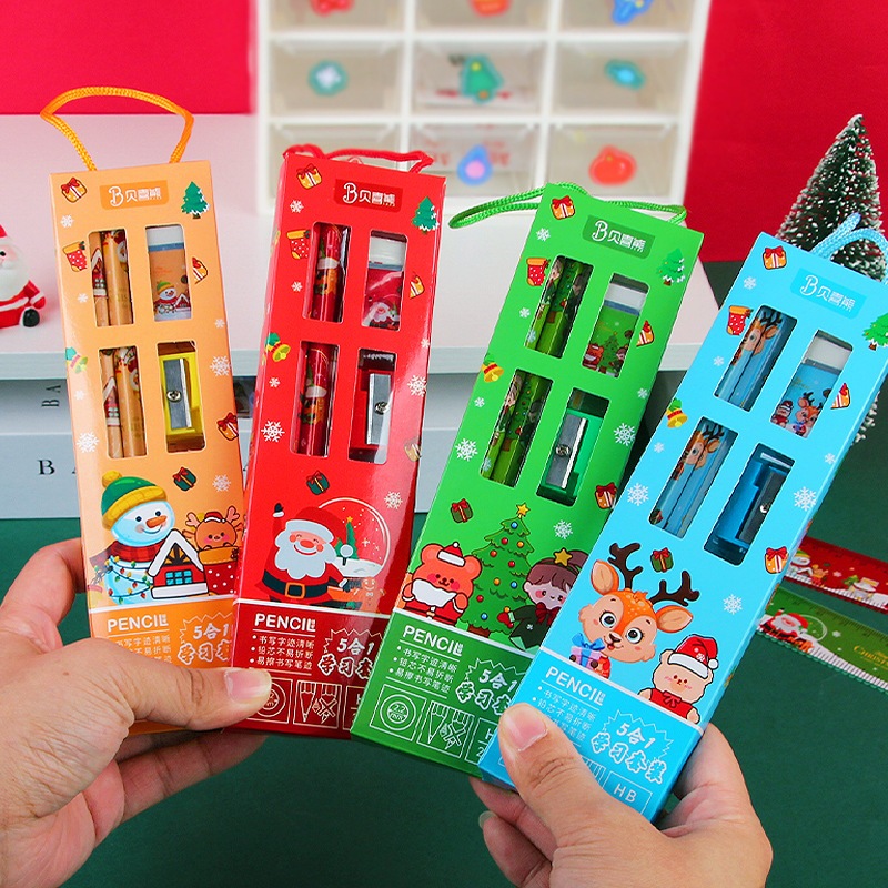 Set học tập mẫu noel, quà tặng lễ giáng sinh