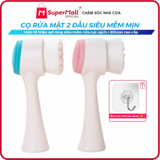 Cọ rửa mặt 2 đầu Hàn Quốc - siêu mềm mịn, massage + rửa mặt siêu sạch