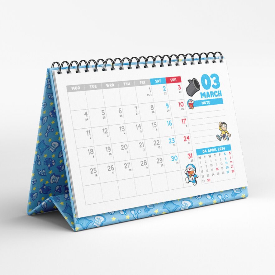 Lịch Bàn NXB Kim Đồng Doraemon 2023