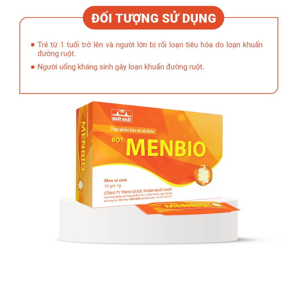 BỘT MEN VI SINH MENBIO -  2 TỈ LỢI KHUẨN