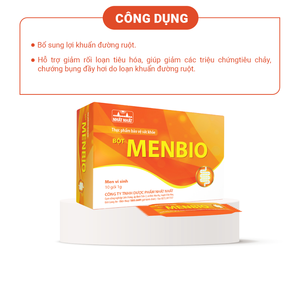 BỘT MEN VI SINH MENBIO -  2 TỈ LỢI KHUẨN