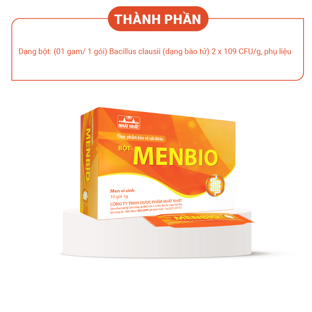 BỘT MEN VI SINH MENBIO -  2 TỈ LỢI KHUẨN