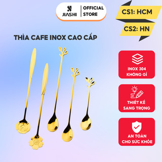 Muỗng thìa cà phê Jiashi Inox 304 nhiều màu pha trà, ăn bánh kem, tráng miệng phủ bóng sang trọng MTC02