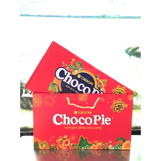 Hộp quà tặng Tết bánh Chocopie Tình 16 chiếc - Hộp bánh Chocopie quà Tết yêu thương