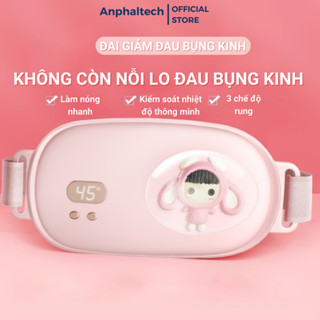  Đai Massage Bụng Kinh NOON Máy Massage Bụng Kinh Đai Chườm Nóng Giảm Đau Bụng Kinh Rung Làm Ấm Giảm Đau 3 Chế Độ 