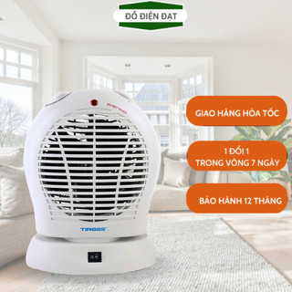 Quạt Sưởi Tiross, Quạt sưởi mini, Sưởi 2 Chiều Nóng Lạnh, Hàng Chính Hãng