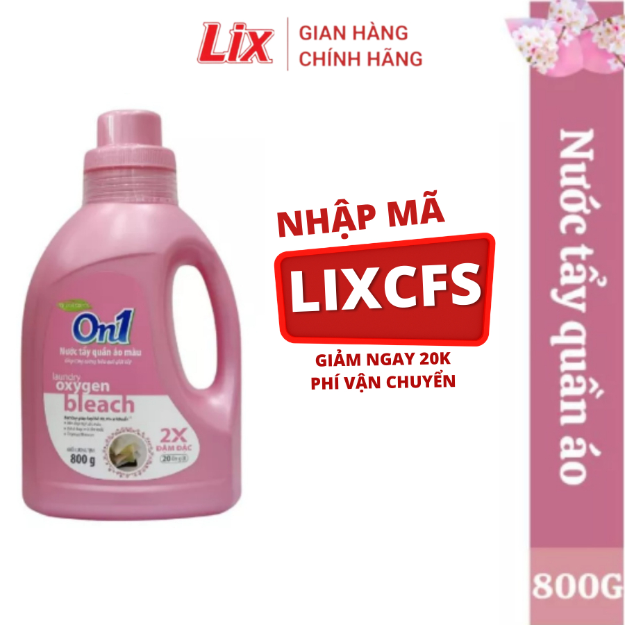 Nước tẩy quần áo On1 màu hương Tropical Blossom 800g N7601 khử mùi hôi ẩm mốc lưu hương thơm mát - Lixco Việt Nam