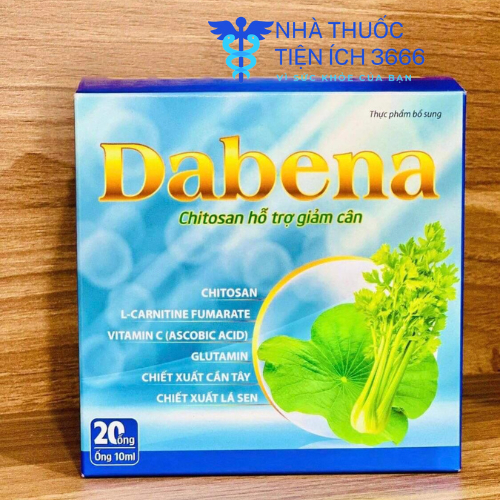 1 Hộp Giảm cân cấp tốc DABENA HÀNG ĐỘC QUYỀN ! NHÀ THUỐC TIỆN ÍCH 3666 - HÀ NỘI