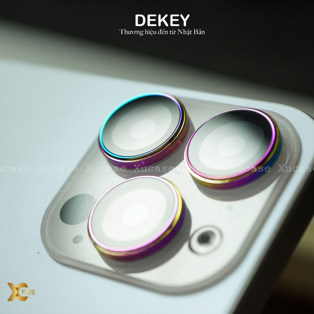 Lens camera Dekey Nhật Bản cao cấp chính hãng cho IP 15 Pro , 15 Pro Max