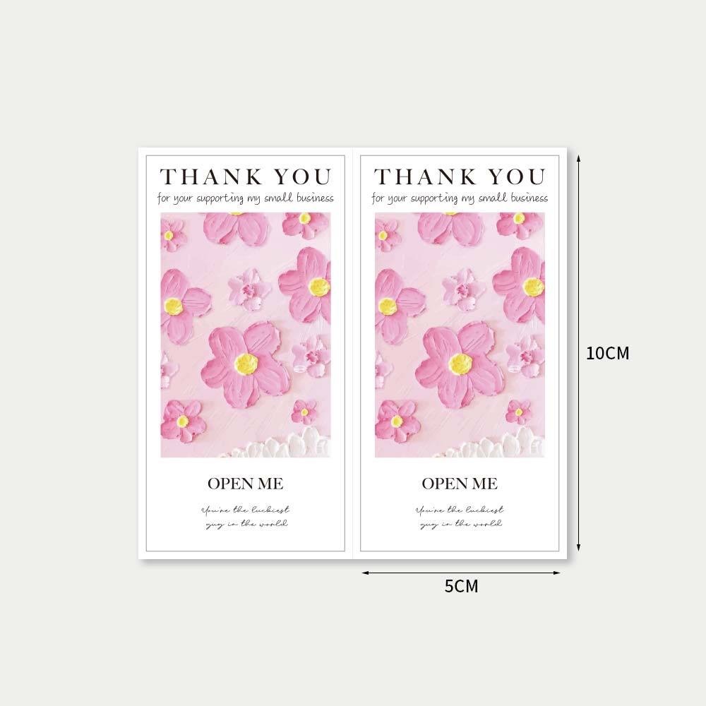 H308_Tem dán chữ " Thanh You"_ ❤️_ hình 3D _❤️_50 tem/ xấp, size 5*10cm_❤️_STICKER NIÊM PHONG HỘP GIẤY