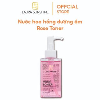 Nước hoa hồng cân bằng da hàn quốc laura sunshine rose toner 120ml, mỹ phẩm nhật kim anh