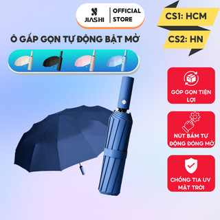 Ô dù che mưa JIASHI Gấp Gọn Tự động Bật mở Phủ lớp Chống Tia UV Che mưa Che Nắng Ngoài Trời Cầm Tay Tự Động - OCM03