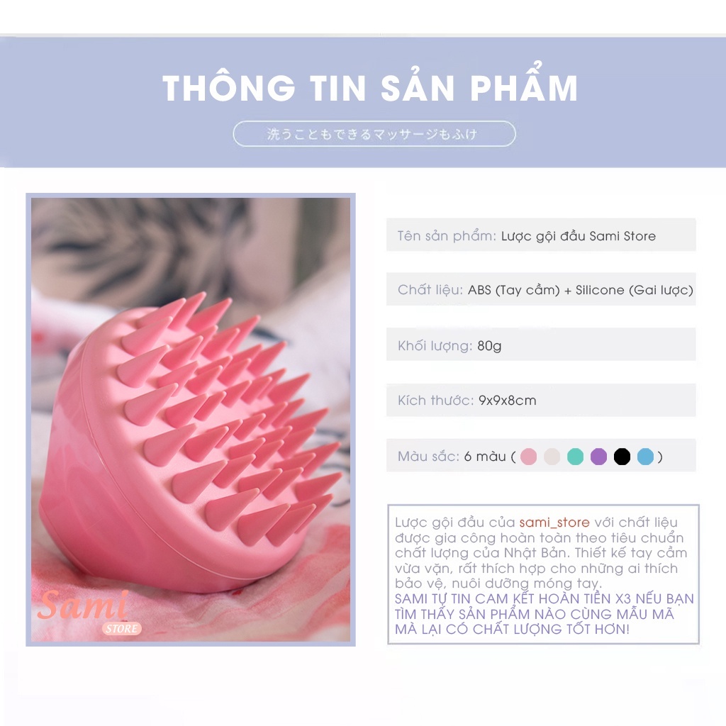 Lược gội đầu silicon massage đầu heeta iLita, lượt bàn chải tóc cao su mềm màu trắng giúp thư giãn da khi tắm