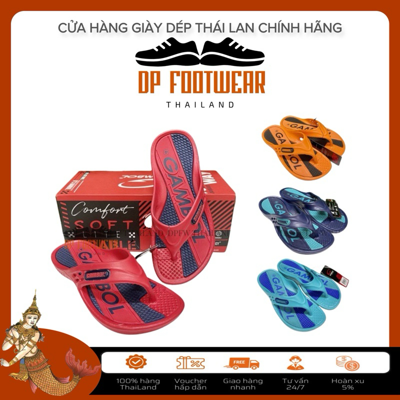 DÉP NỮ THÁI LAN MASSAGE BÀN CHÂN GAMBOL GM41075