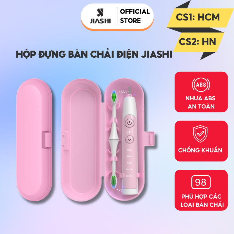 Hộp Đựng Bàn Chải Điện JIASHI Chất Liệu Nhựa ABS An Toàn Dùng Để Đựng Bàn Chải Khi Du Lịch Bảo Quản Bàn Chải - HDB01