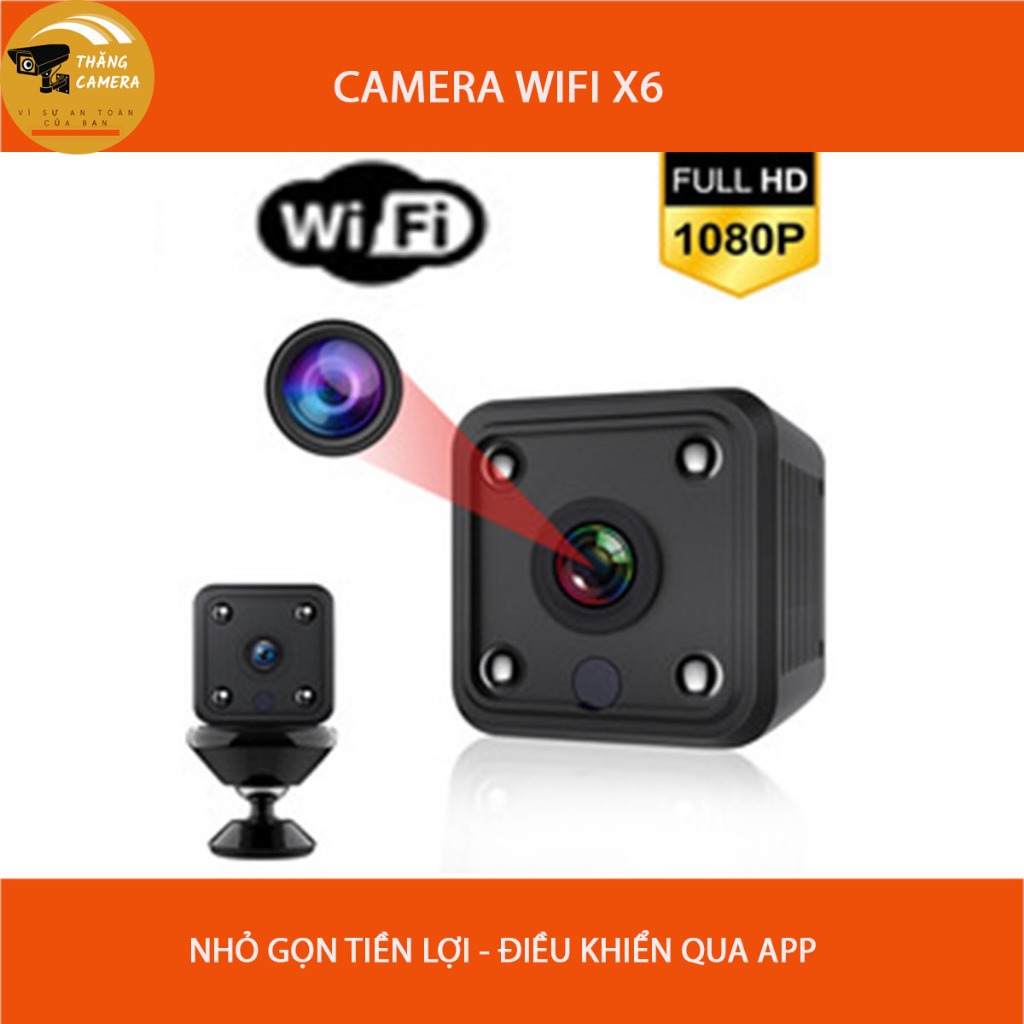 Camera mini X6, kết nối wifi, xem từ xa, phát hiện chuyển động