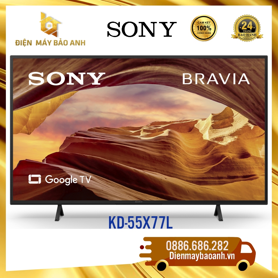 [Miễn phí giao lắp HN] Tivi Sony 55 inch KD-55X77L – Mới 2023, Bảo hành chính hãng 24 tháng