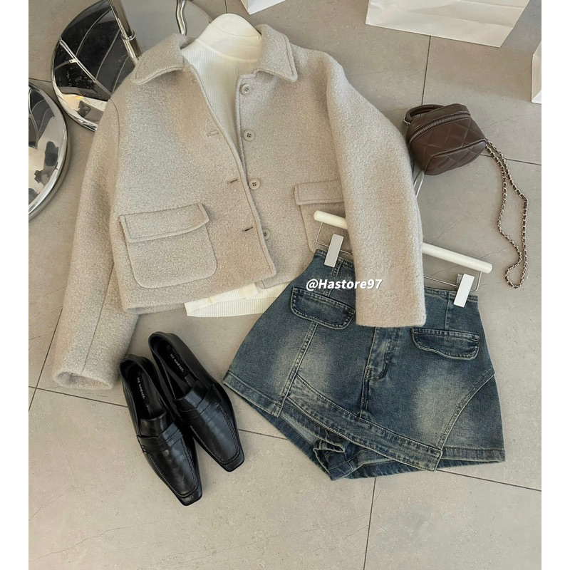 Áo dạ ép lông 2 túi hộp QCCC