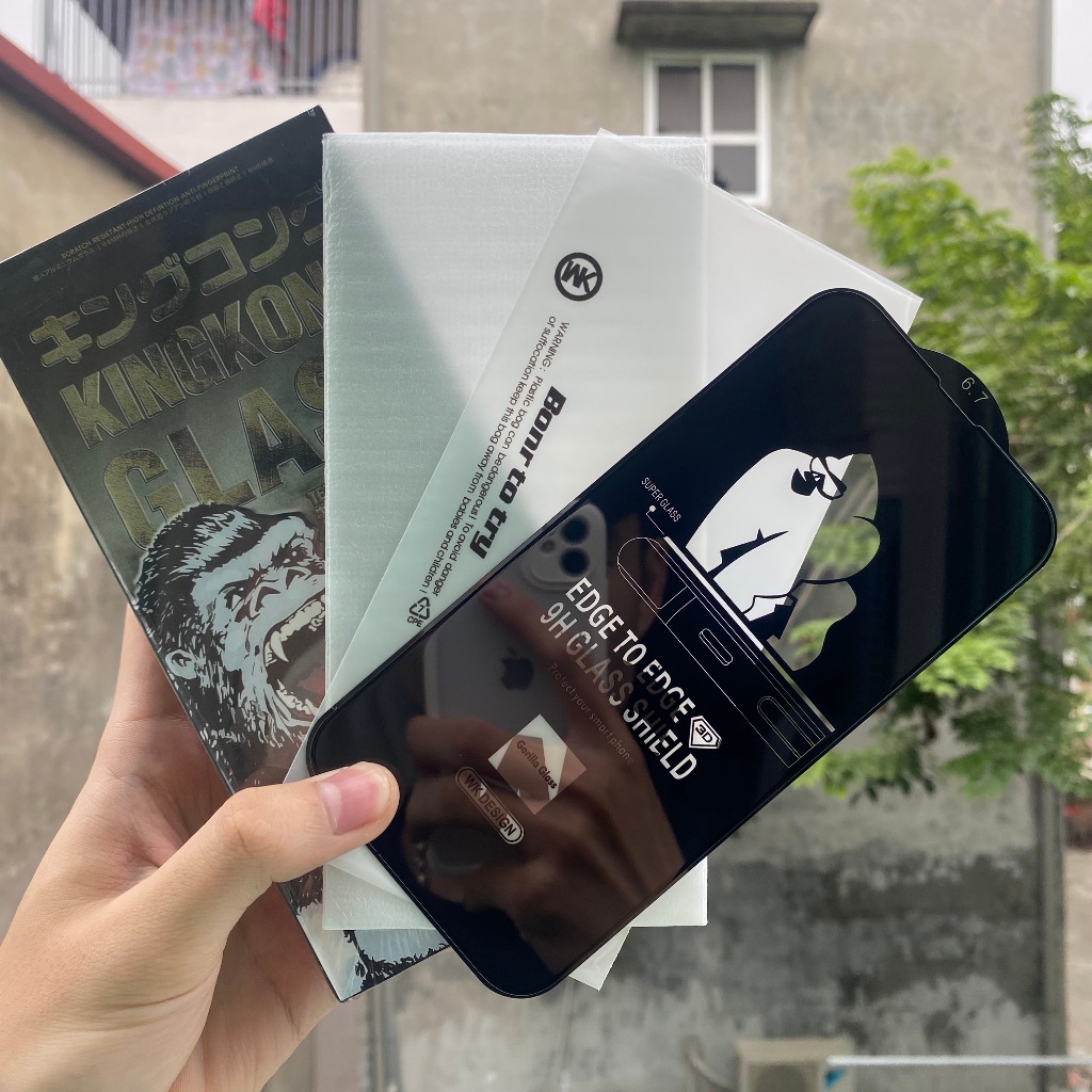 Cường lực KingKong Dành Cho iPhone 17 16 15ProMax 15Pro 15 14Promax 14Pro 14Plus 14 13Pro 13 12Proma