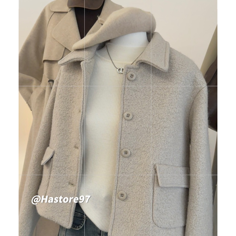 Áo dạ ép lông 2 túi hộp QCCC