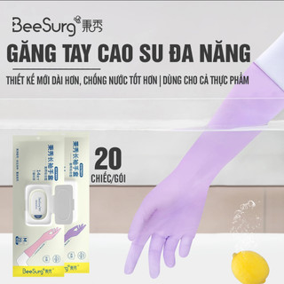 Găng Tay Cao Su BeeSurg Thế Hệ Mới, Rửa Bát, Nấu Ăn, Dọn Vệ Sinh, Siêu Dai