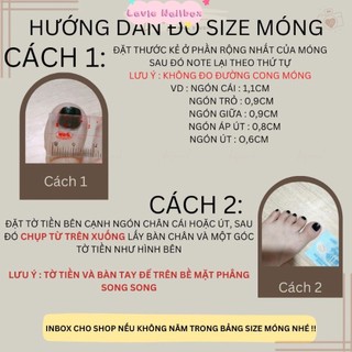 nail box móng chân vẽ đính đá