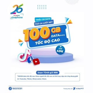 SIM VINAPHONE 12TD49 100GB/THÁNG [CÓ ESIM]