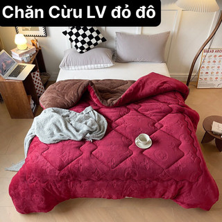 Chăn lông cừu dập nổi LV